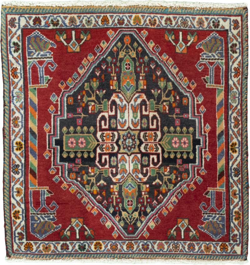 Tappeto persiano Shiraz 64x63 64x63, Tappeto persiano Annodato a mano