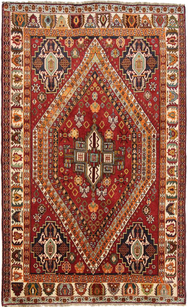 Persisk tæppe Ghashghai 254x156 254x156, Persisk tæppe Knyttet i hånden