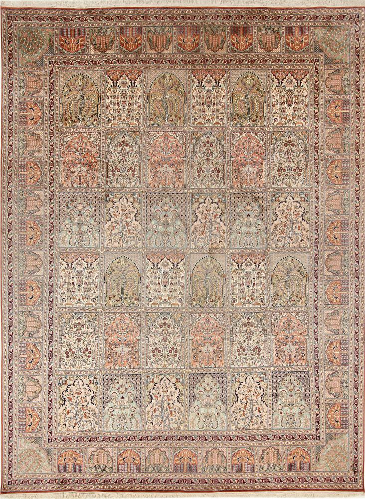 Tapis indien Cachemire Soie 328x247 328x247, Tapis persan Noué à la main