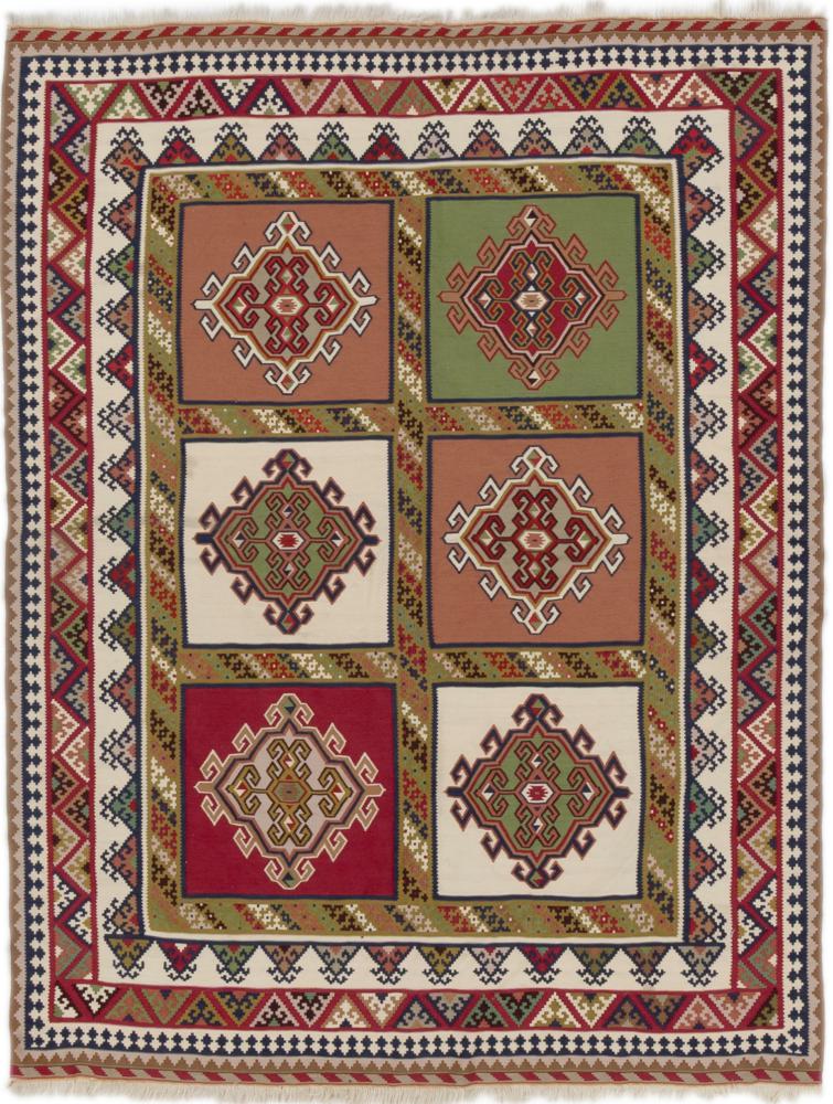 Persian Rug Kilim Fars 219x169 219x169, Persian Rug Woven by hand