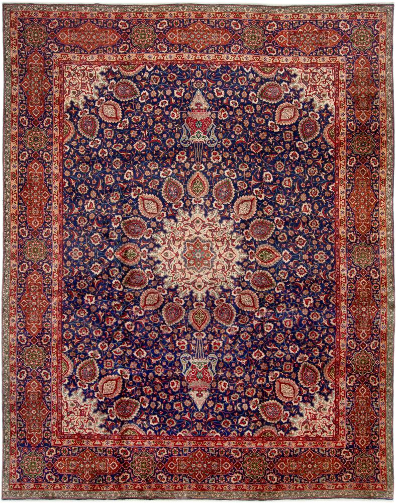 Tapis persan Tabriz 30Raj 439x353 439x353, Tapis persan Noué à la main