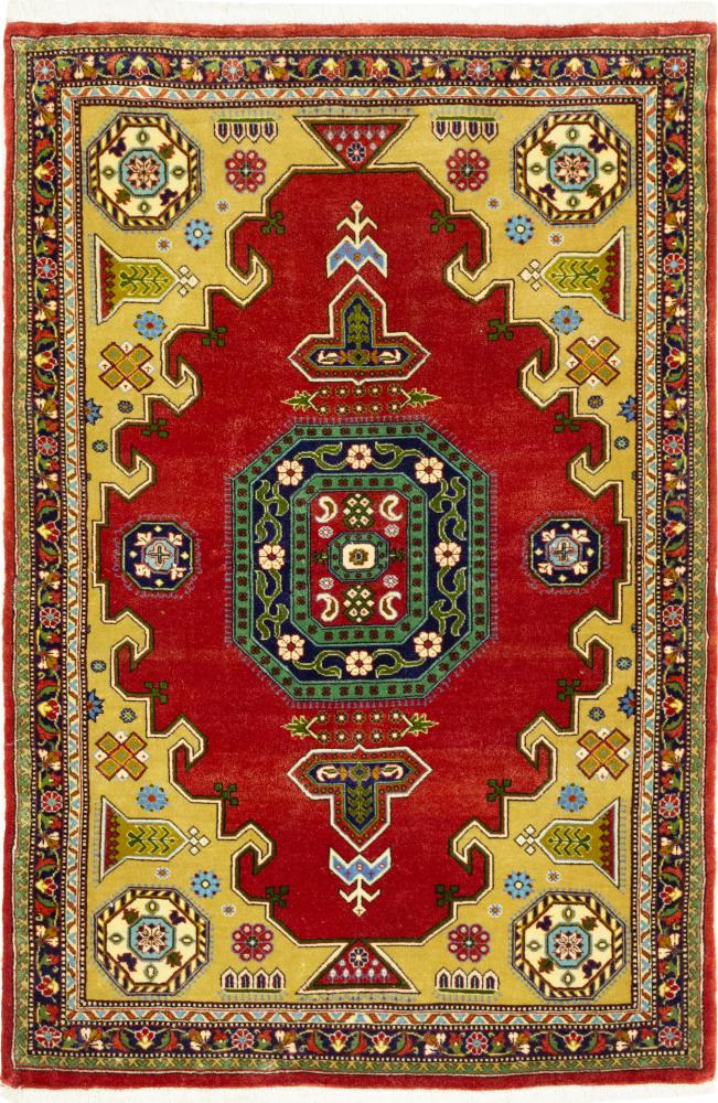 Persian Rug Qum Korkwolle 4'0"x2'7" 4'0"x2'7", Persian Rug Knotted by hand