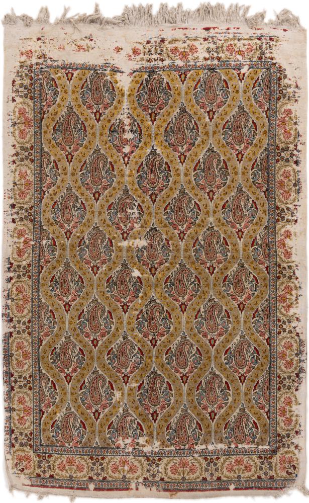 Tapis persan Ghom Antique 200x135 200x135, Tapis persan Noué à la main