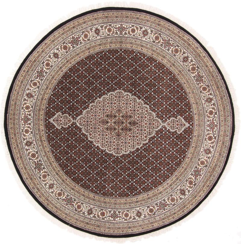 Indo rug Tabriz 197x195 197x195, Persian Rug Knotted by hand