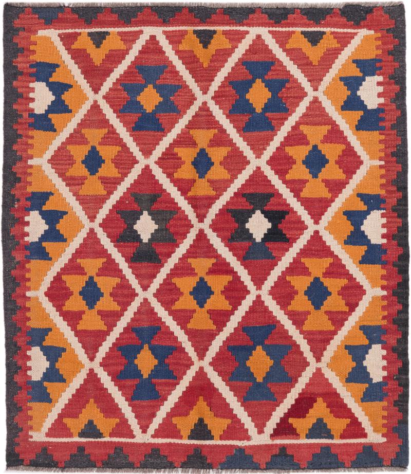 Afghan rug Kilim Afghan Antique 96x85 96x85, Persian Rug Woven by hand