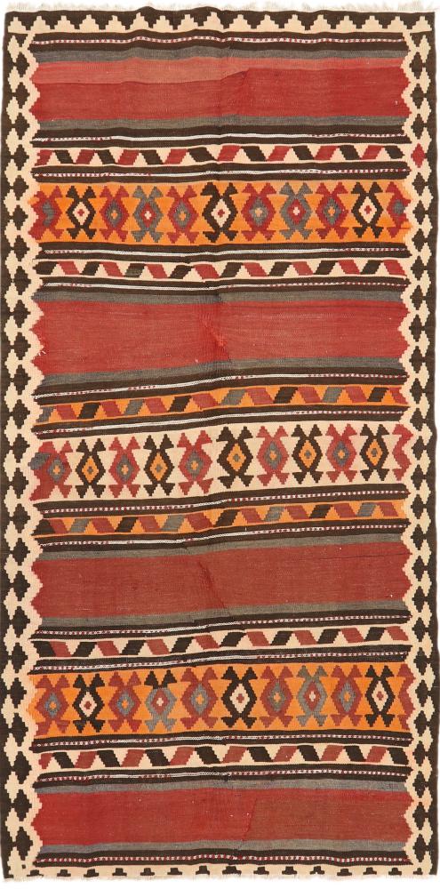 Tapete persa Kilim Fars Azerbaijan Antigo 304x155 304x155, Tapete persa Tecido à mão