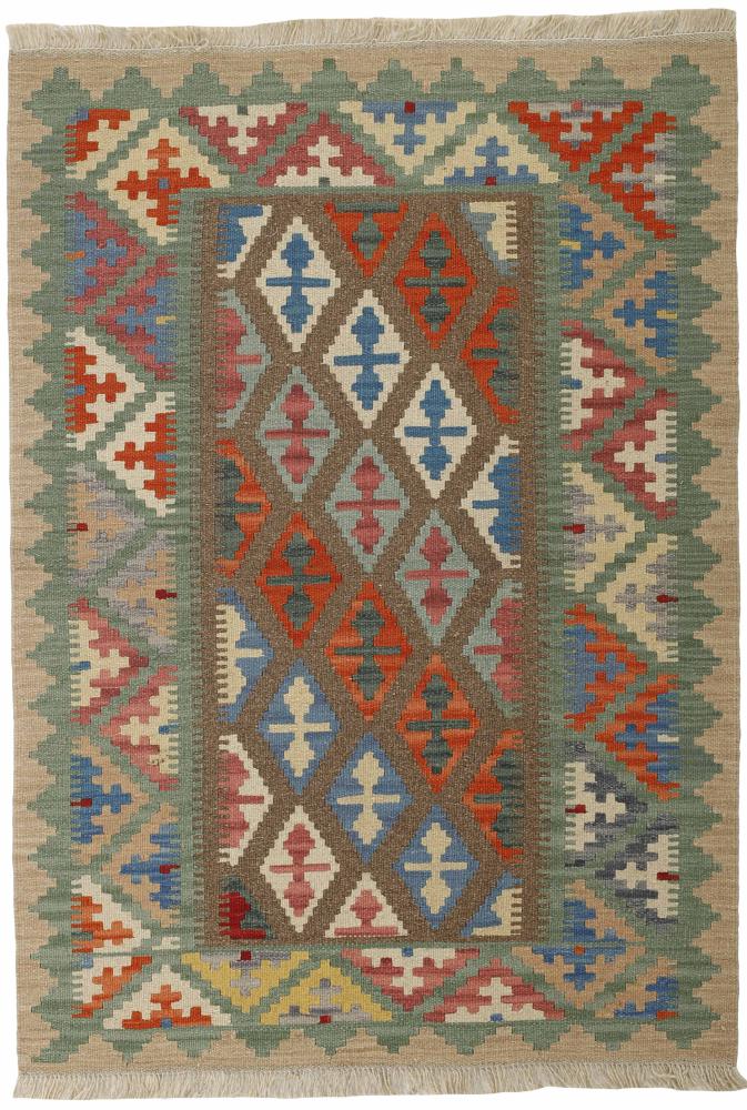 Tapete persa Kilim Fars 148x102 148x102, Tapete persa Tecido à mão