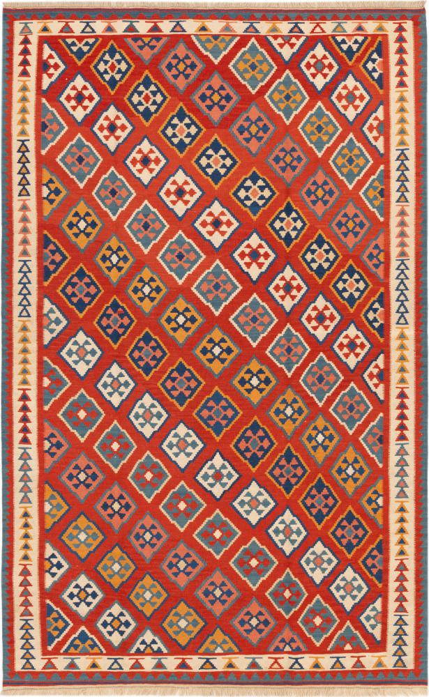 Tappeto persiano Kilim Fars Ghashghai 249x154 249x154, Tappeto persiano Tessuto a mano