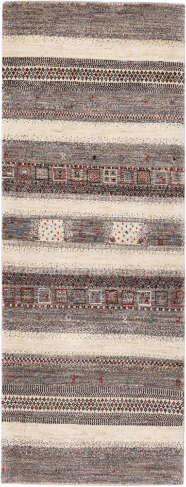 Tapis persan Persan Gabbeh Loribaft Tabiibaft 194x74 194x74, Tapis persan Noué à la main