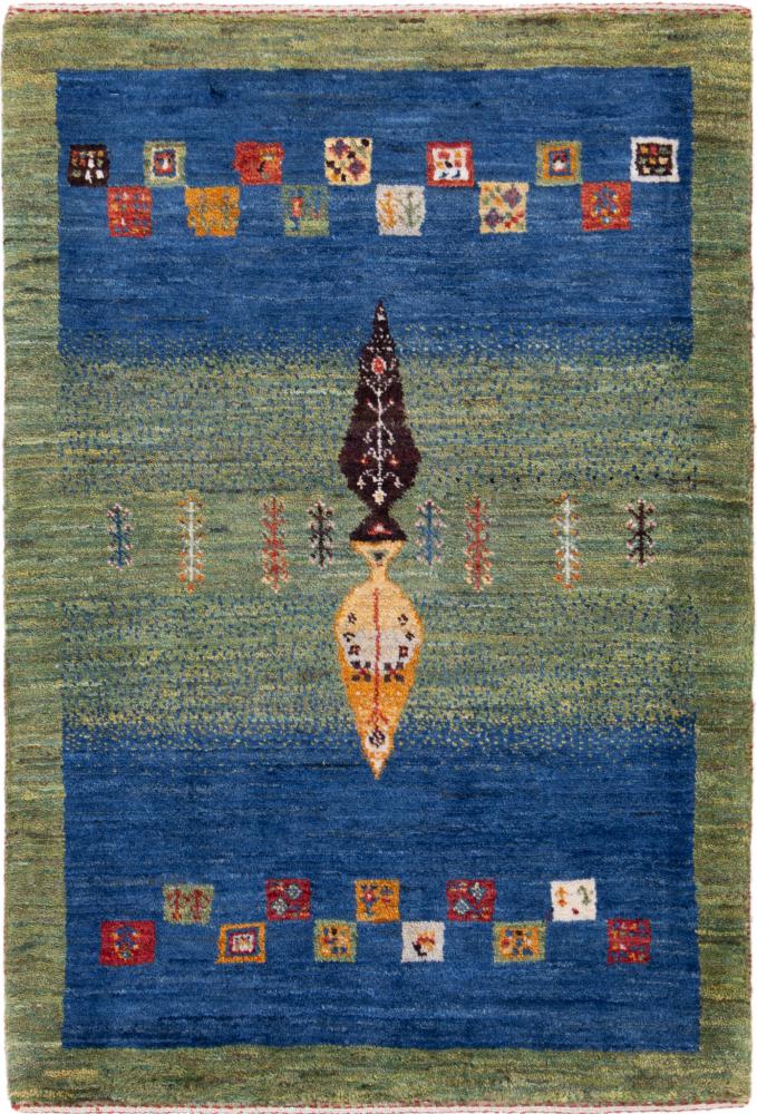 Tapis persan Persan Gabbeh Loribaft Atelier 102x69 102x69, Tapis persan Noué à la main