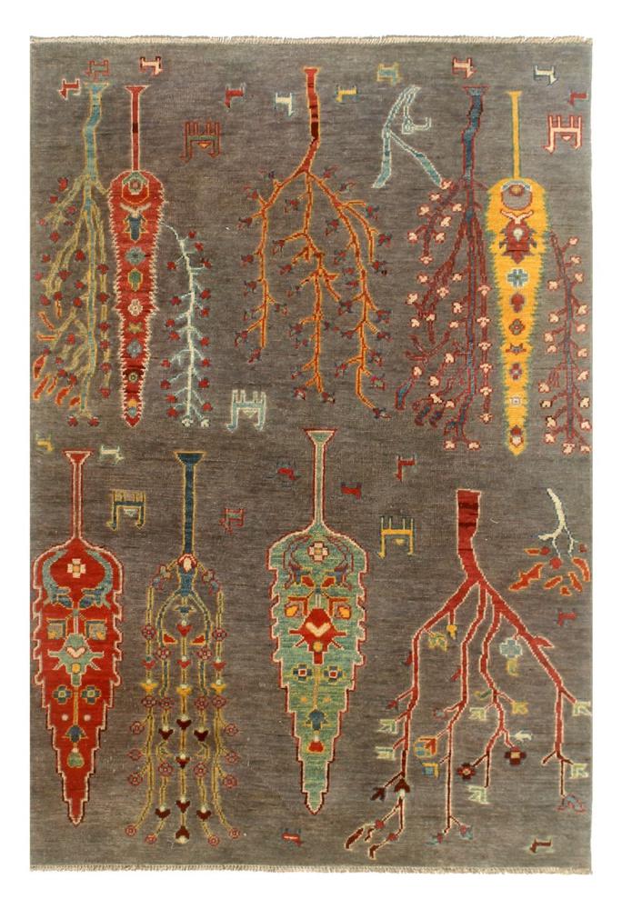 Afghaans tapijt Kazak Ghazni 204x123 204x123, Perzisch tapijt Handgeknoopte