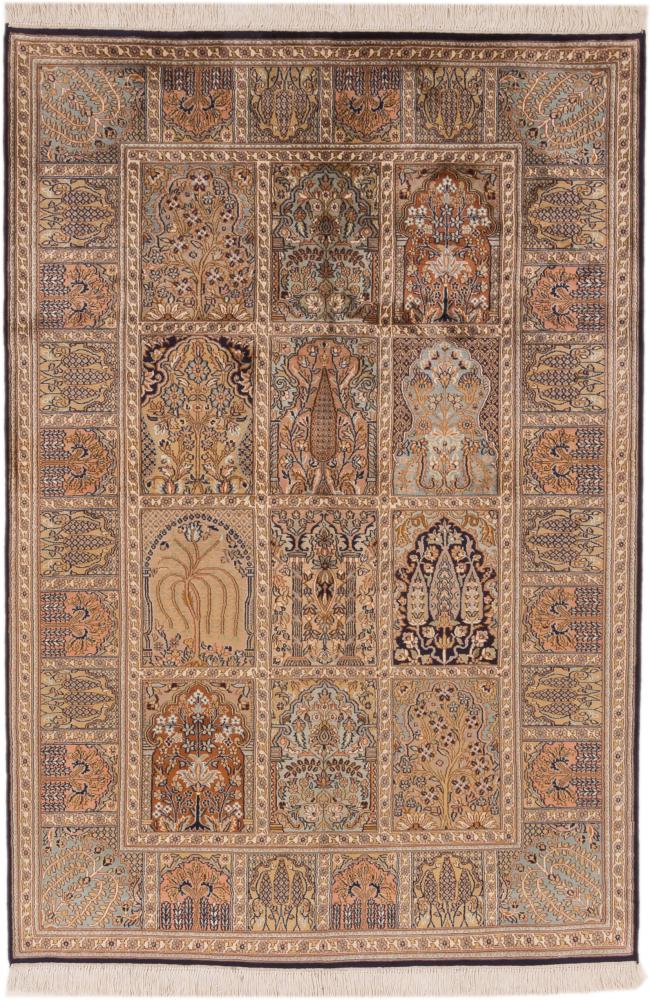 Indiaas tapijt Kasjmier Zijde 187x124 187x124, Perzisch tapijt Handgeknoopte