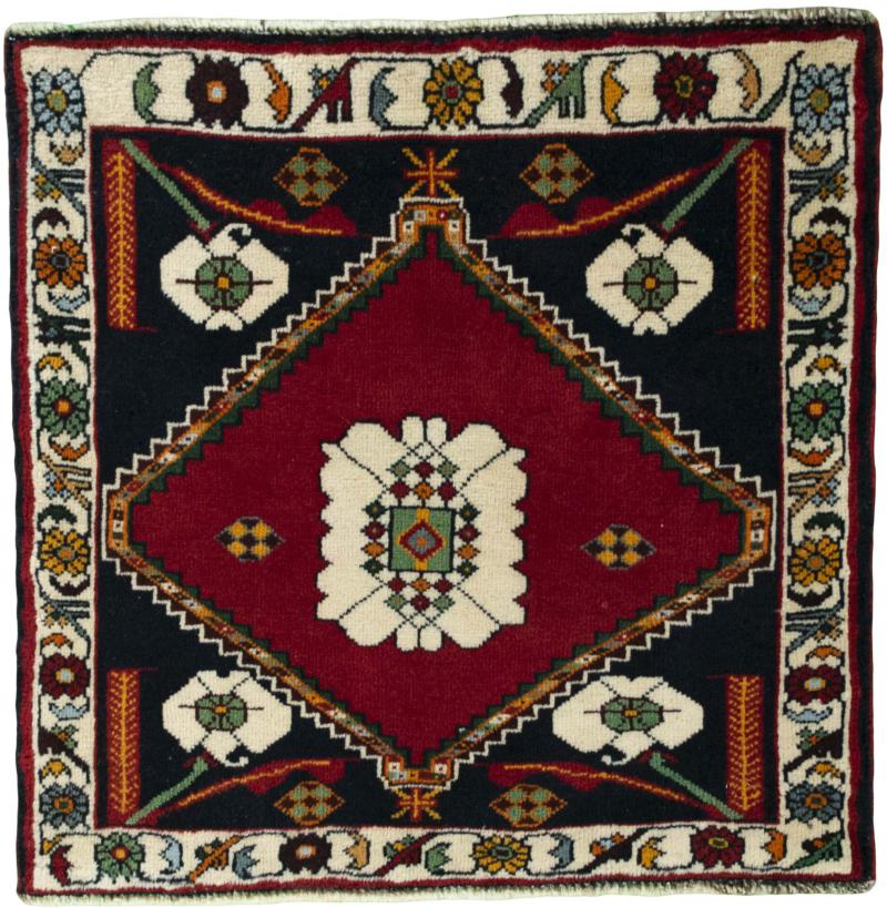 Tapis persan Shiraz 70x69 70x69, Tapis persan Noué à la main