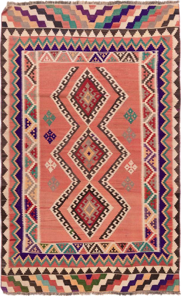 Alfombra persa Kilim Fars Vieja 255x160 255x160, Alfombra persa Tejido a mano