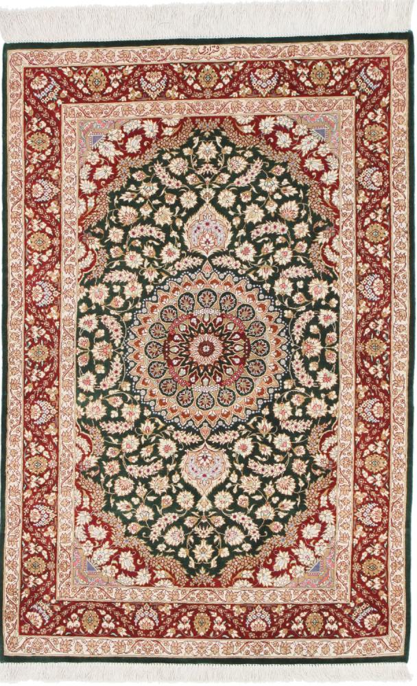 Persisk tæppe Ghom Silke 119x79 119x79, Persisk tæppe Knyttet i hånden