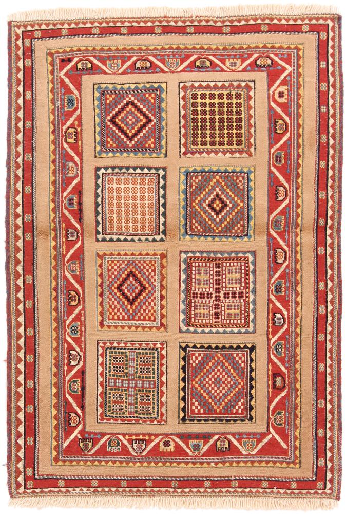 Tapete persa Kilim Soozani Nimbaft 128x87 128x87, Tapete persa Tecido à mão