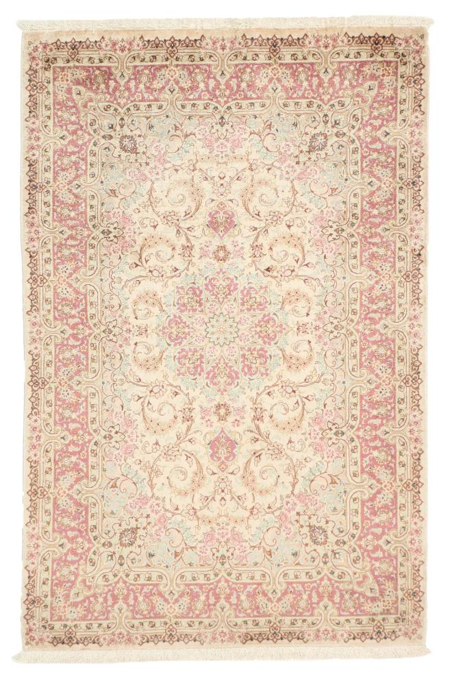 Persialainen matto Ghom Silkki 121x77 121x77, Persialainen matto Solmittu käsin