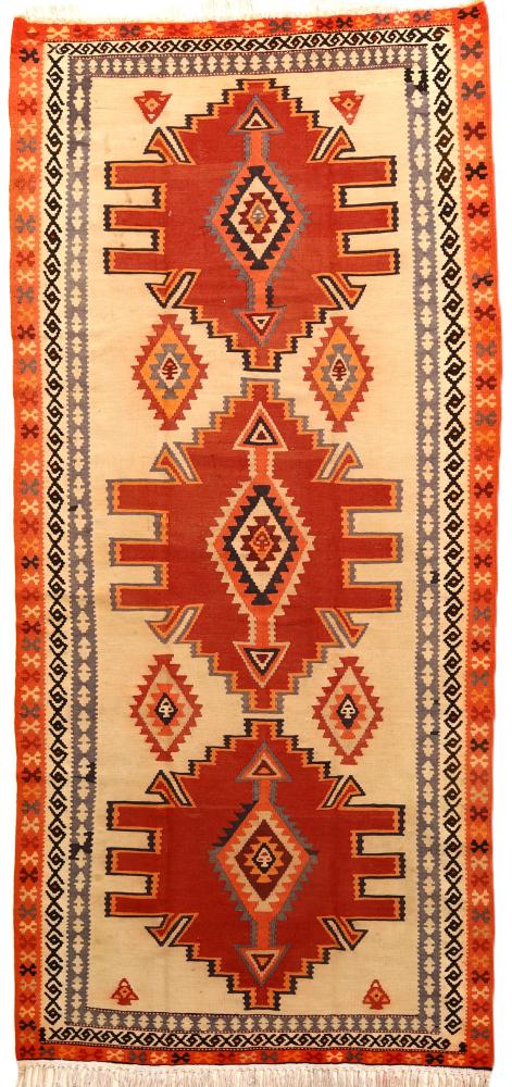 Tapis persan Kilim Fars 321x149 321x149, Tapis persan Tissé à la main
