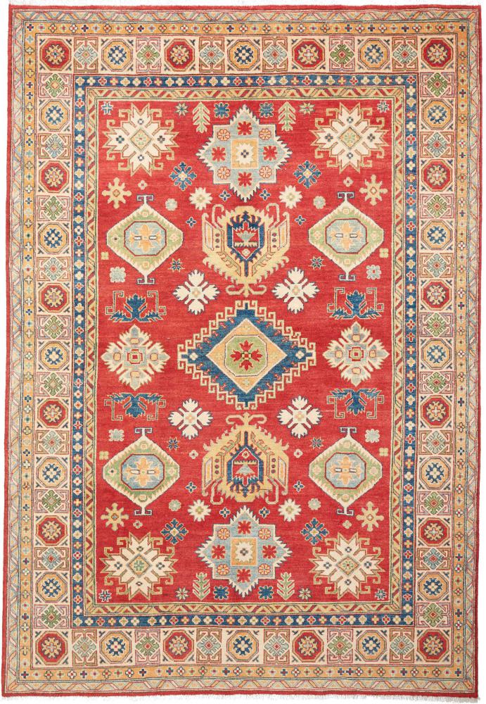 Afghanischer Teppich Kazak Limited 9'6"x6'6" 9'6"x6'6", Perserteppich Handgeknüpft