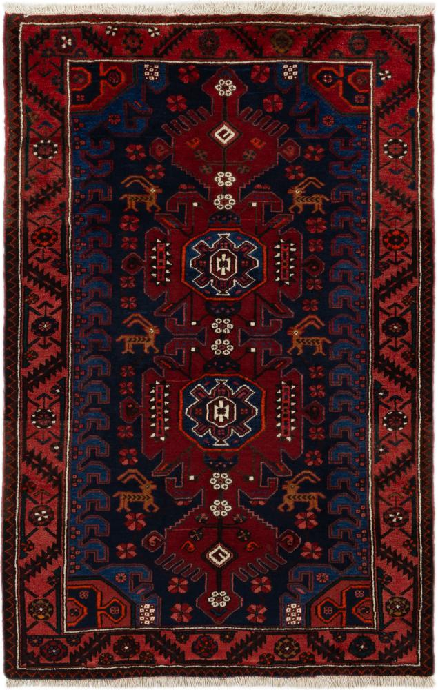 Περσικό χαλί Shahsavan 196x126 196x126, Περσικό χαλί Οι κόμποι έγιναν με το χέρι