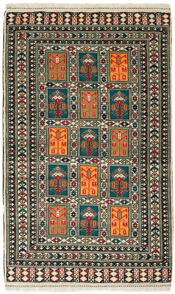 Perserteppich Turkaman 129x84 129x84, Perserteppich Handgeknüpft