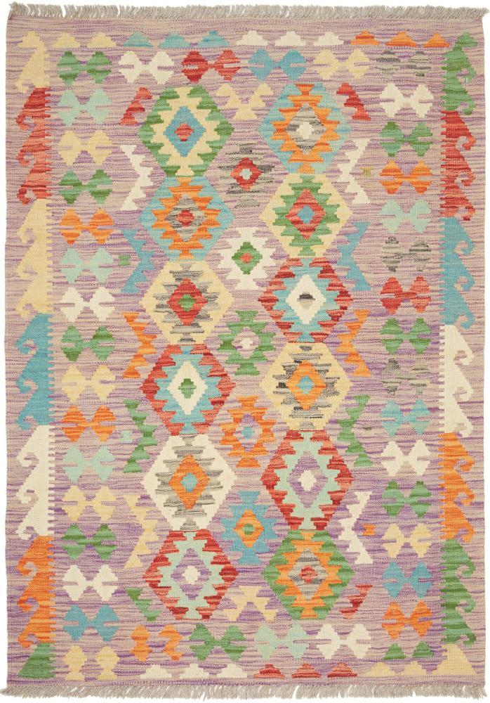 Tapete afegão Kilim Afegão 148x104 148x104, Tapete persa Tecido à mão