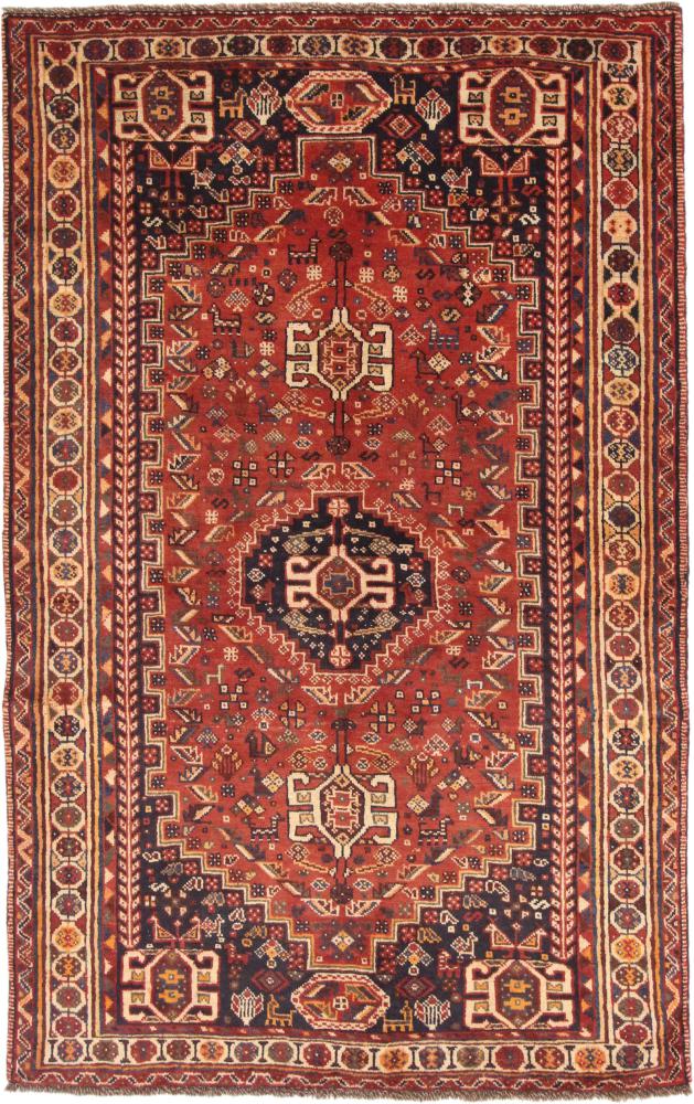 Persian Rug Shiraz 8'11"x5'7" 8'11"x5'7", Persian Rug Knotted by hand