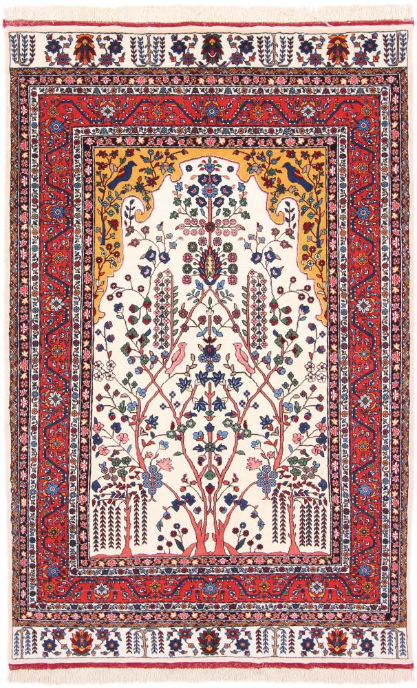 Alfombra persa Mashhad Urdimbre de Seda 198x123 198x123, Alfombra persa Anudado a mano