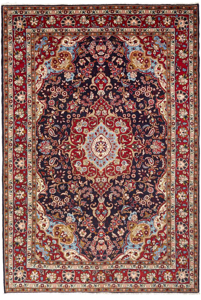 Tapis persan Hamadan 314x216 314x216, Tapis persan Noué à la main