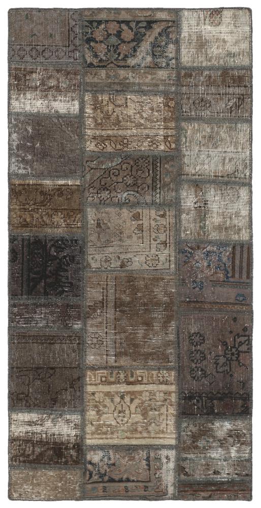 Persian Rug Patchwork 155x75 155x75, Persian Rug Knotted by hand