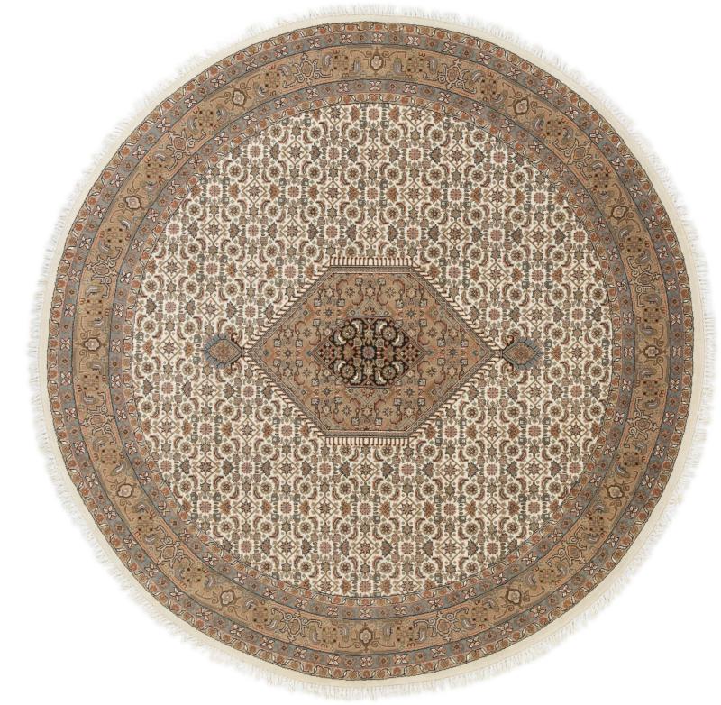 Alfombra india Indo Bidjar 245x245 245x245, Alfombra persa Anudado a mano