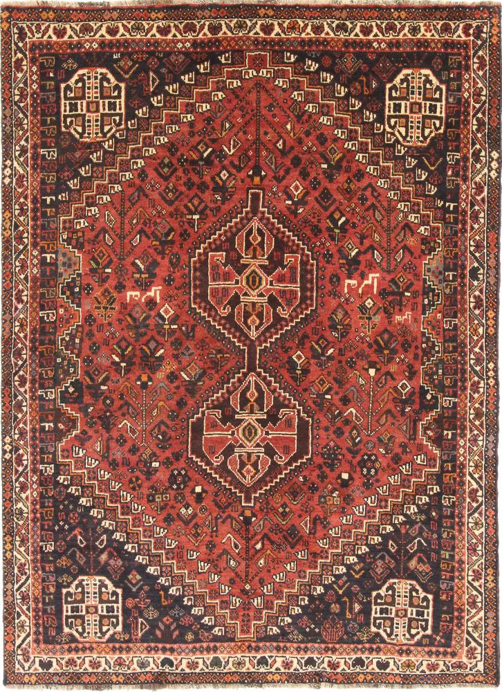 Persisk tæppe Shiraz 249x180 249x180, Persisk tæppe Knyttet i hånden