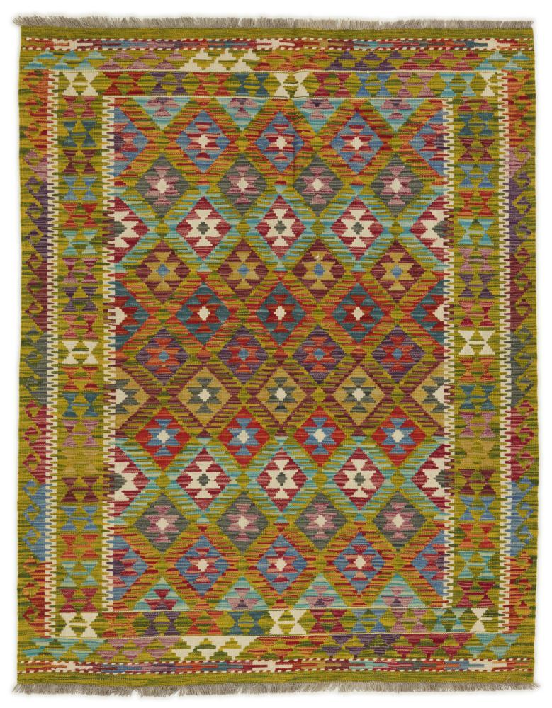 Afghansk tæppe Kelim Afghan 195x154 195x154, Persisk tæppe Håndvævet