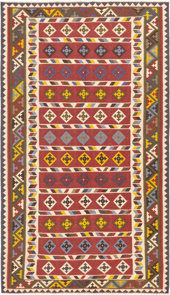 Alfombra persa Kilim Fars Ghashghai 257x151 257x151, Alfombra persa Tejido a mano