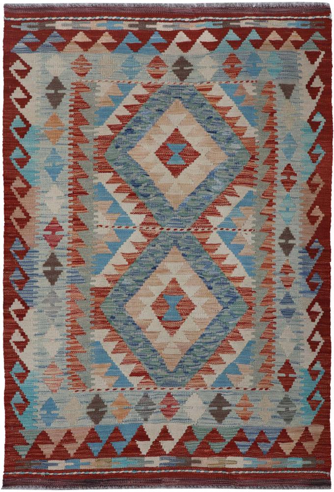 Afghanischer Teppich Kelim Afghan 148x107 148x107, Perserteppich Handgewebt