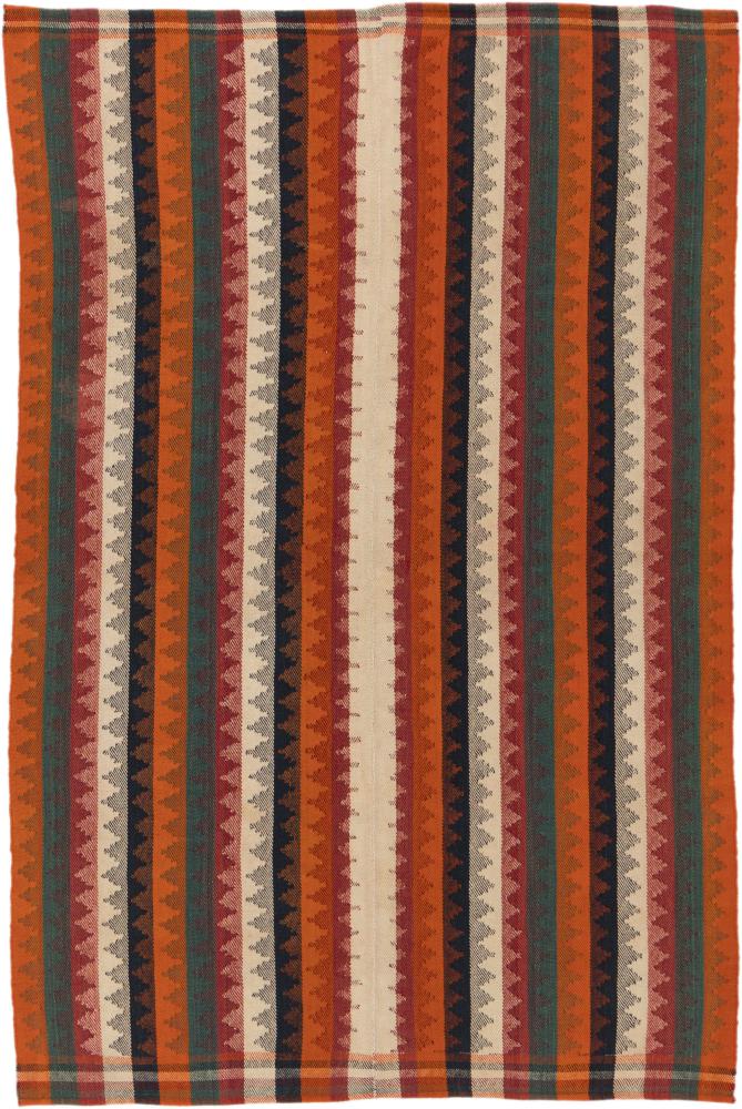 Tapis persan Kilim Fars 186x123 186x123, Tapis persan Tissé à la main