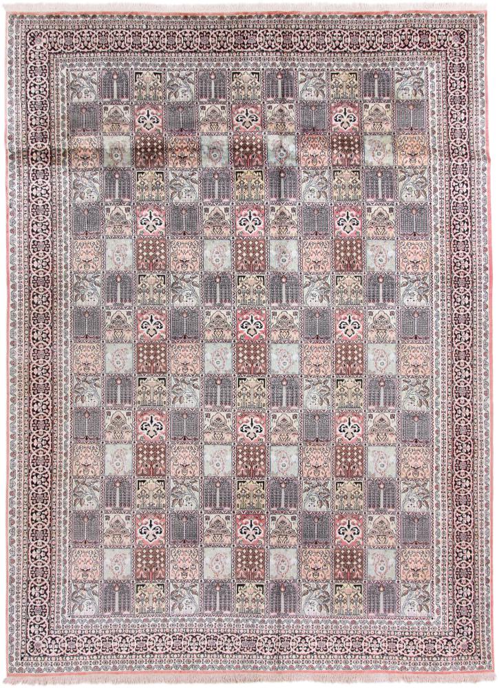 Tapis indien Cachemire Soie 364x264 364x264, Tapis persan Noué à la main