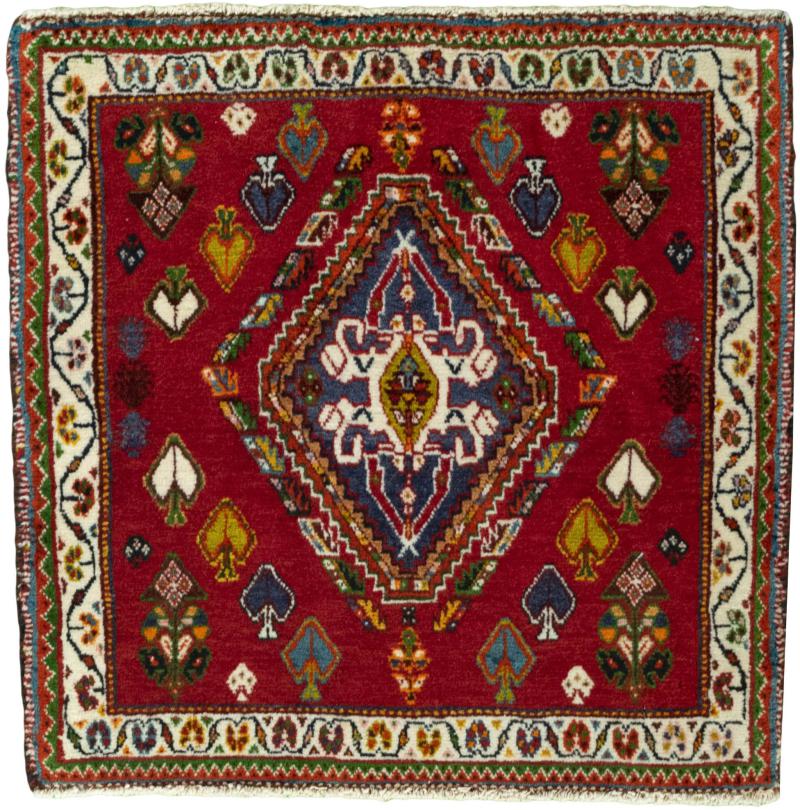 Persian Rug Shiraz 66x66 66x66, Persian Rug Knotted by hand