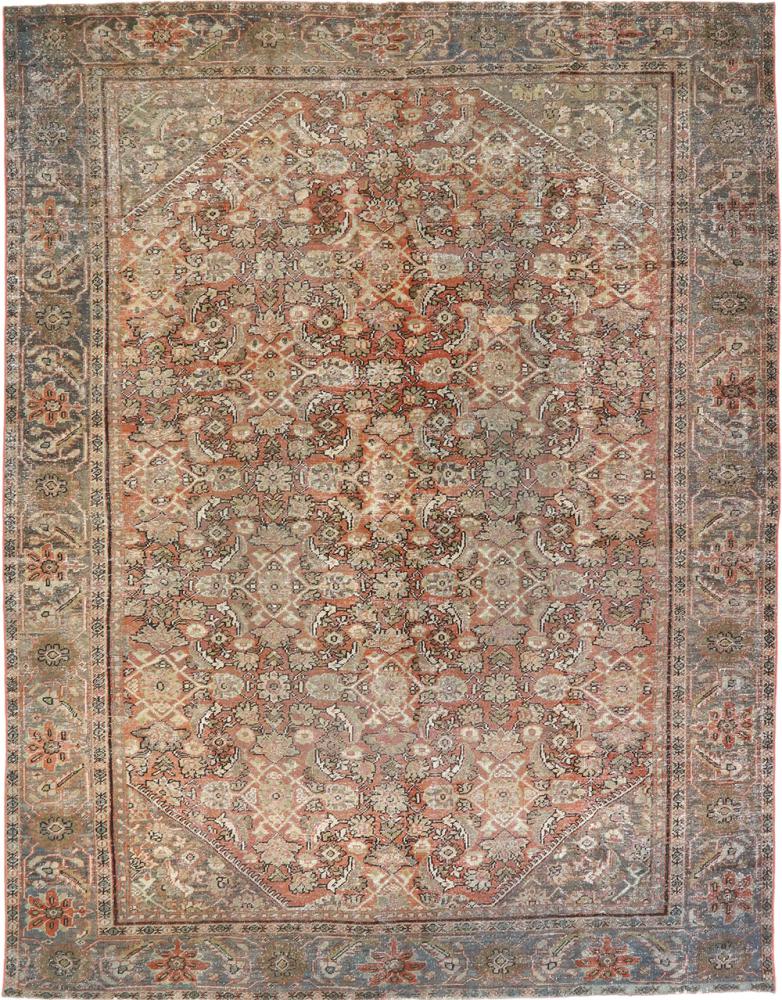 Alfombra persa Mahal Antiguo 331x257 331x257, Alfombra persa Anudado a mano