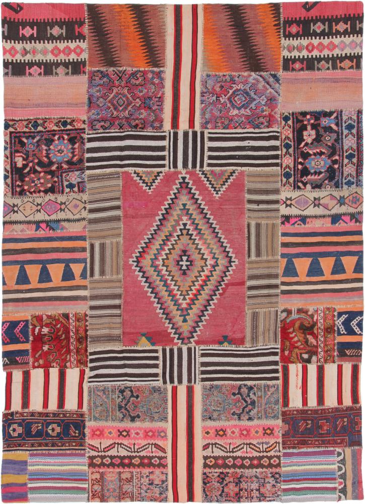 Tapis persan Patchwork 286x207 286x207, Tapis persan Noué à la main