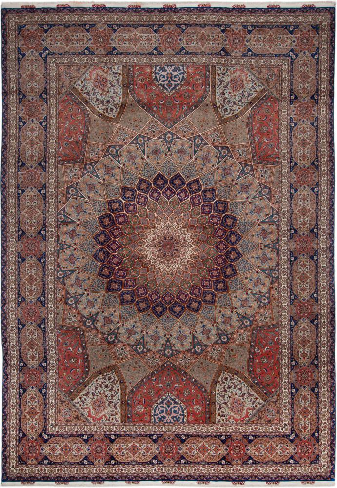 Περσικό χαλί Tabriz 50Raj μετάξιnkette 499x343 499x343, Περσικό χαλί Οι κόμποι έγιναν με το χέρι