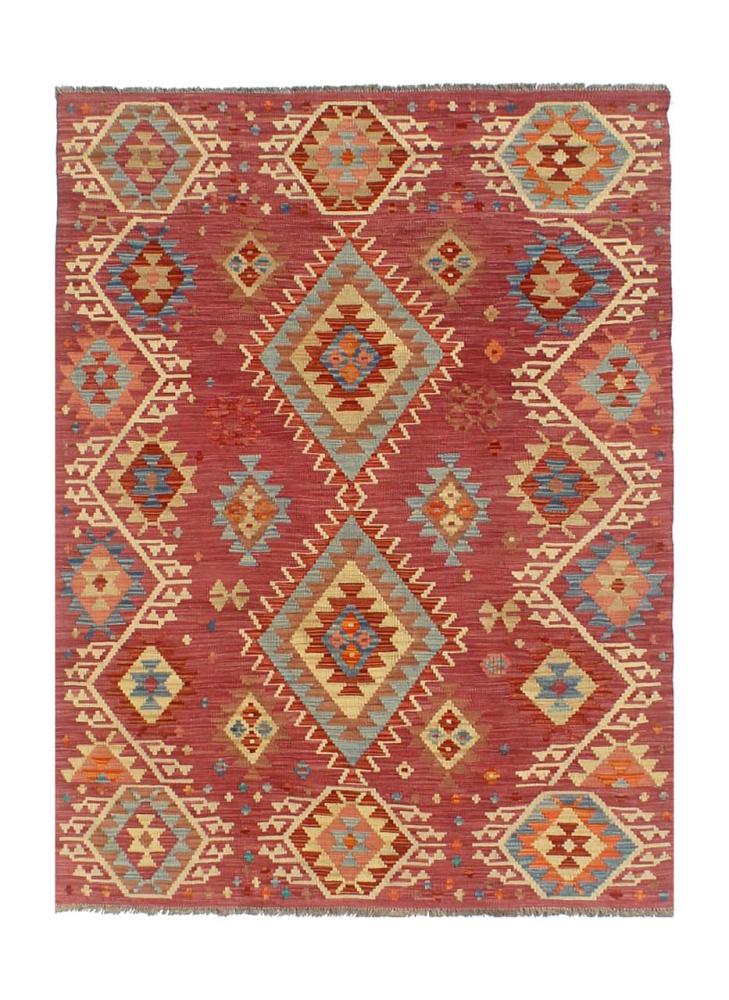 Afghan rug Kilim Afghan 7'0"x4'10" 7'0"x4'10", Persian Rug Woven by hand