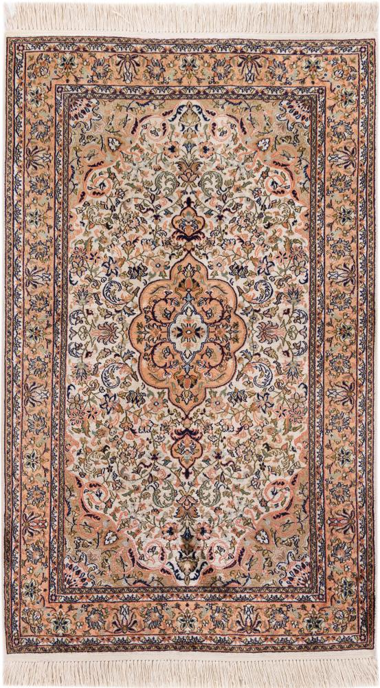 Indiaas tapijt Kasjmier Zijde 156x94 156x94, Perzisch tapijt Handgeknoopt