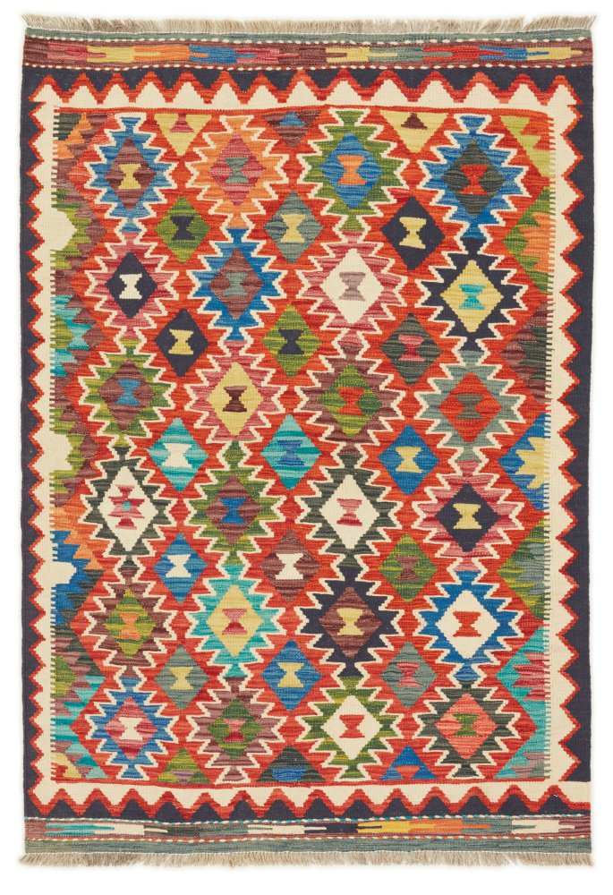 Afghan rug Kilim Afghan 5'10"x4'1" 5'10"x4'1", Persian rug Handwoven