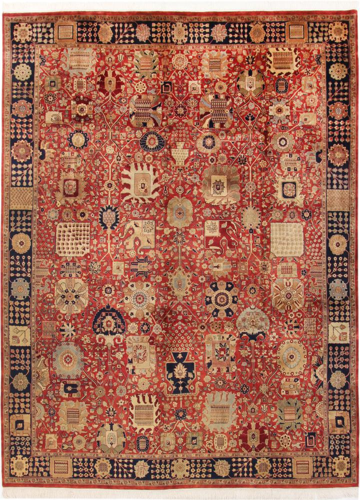 Indo rug Tabriz 366x277 366x277, Persian Rug Knotted by hand