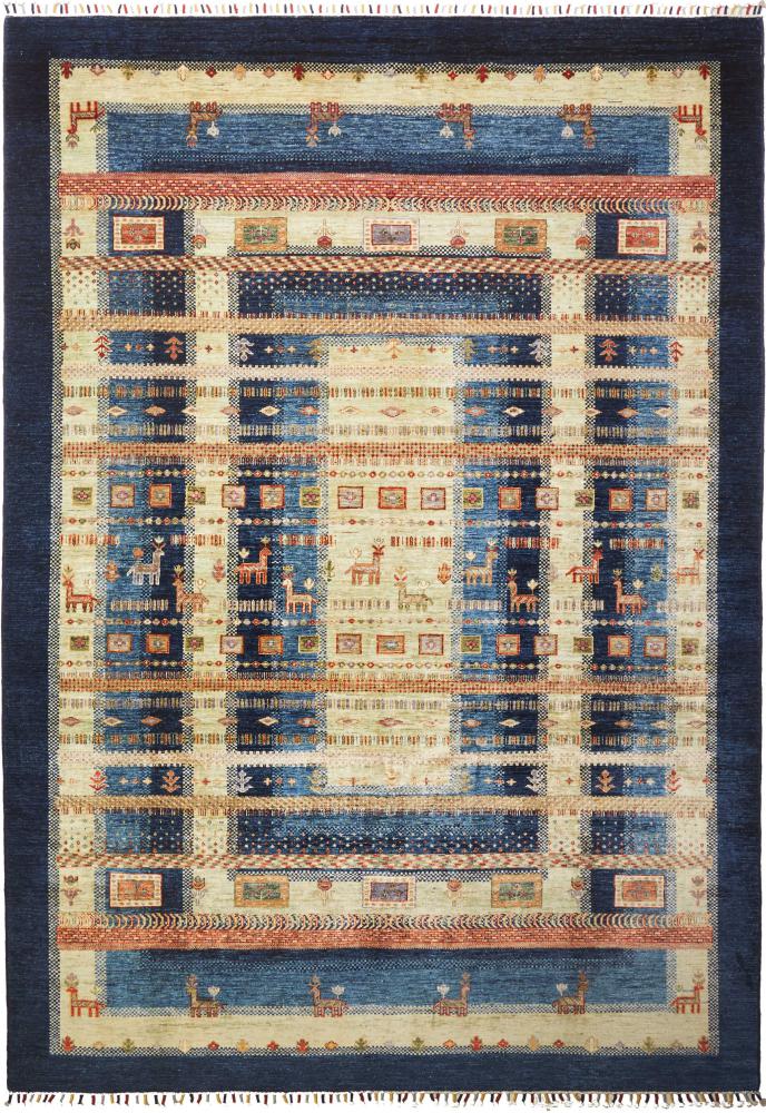 Pakistani rug Design Arijana 9'9"x6'11" 9'9"x6'11", Persian Rug Knotted by hand