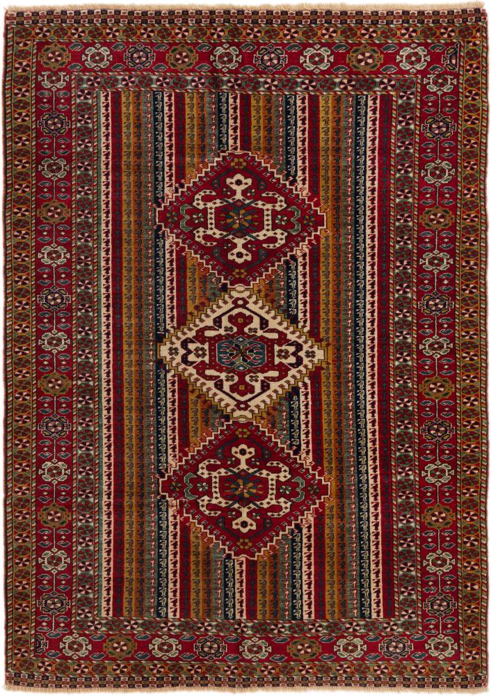 Russian rug Kazak Old 198x133 198x133, Persian Rug Knotted by hand