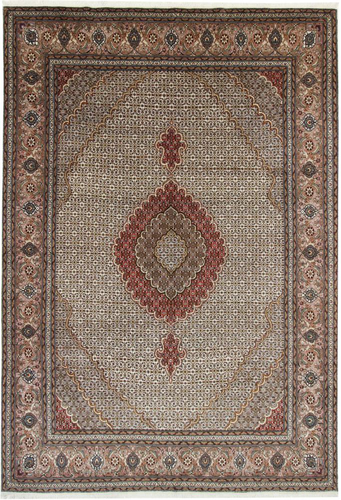 Tapete persa Tabriz 349x241 349x241, Tapete persa Atado à mão