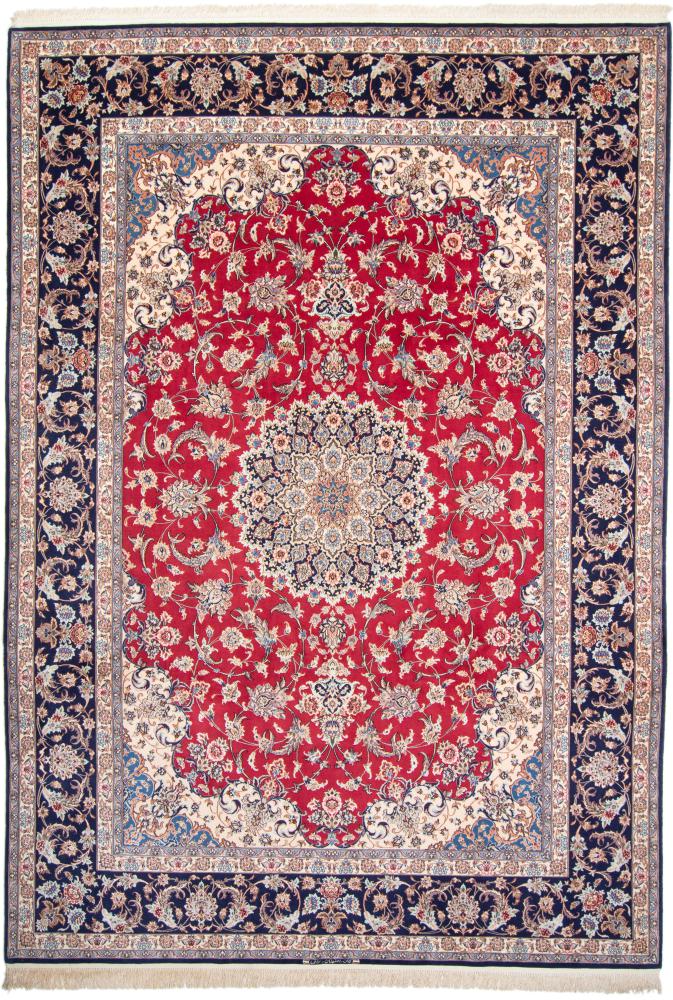 Tapete persa Isfahan Fio de Seda 357x249 357x249, Tapete persa Atado à mão