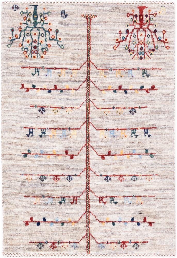 Tapis persan Persan Gabbeh Loribaft Atelier 93x62 93x62, Tapis persan Noué à la main